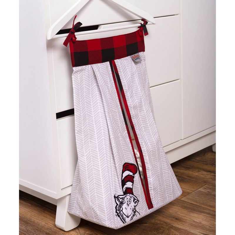 Dr. Seuss Lumberjack Cat in the Hat 5 Piece Crib Bedding Set