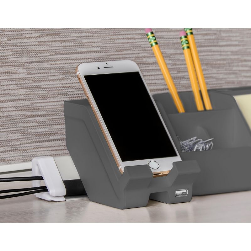 Bostitch Konnect 5-Piece Desktop Organizer & KT-CKIT1-GRAY