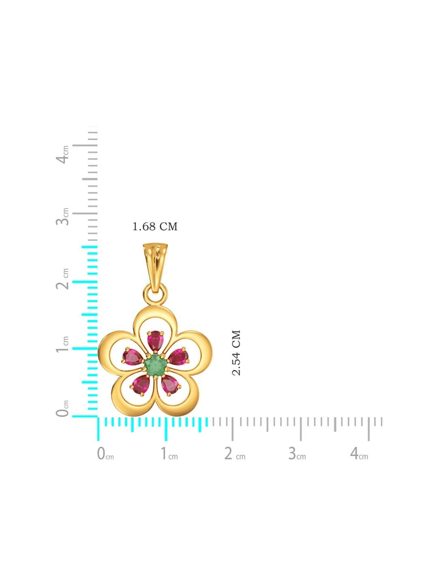 Joyalukkas 22k Gold Gemstone Pendant