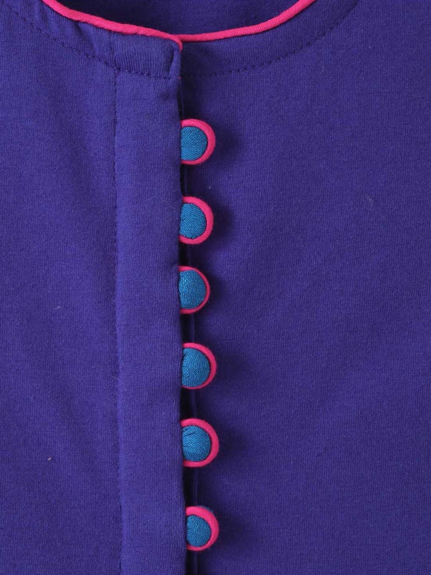 TWISHA Kids Blue Cotton Regular Fit Top Set