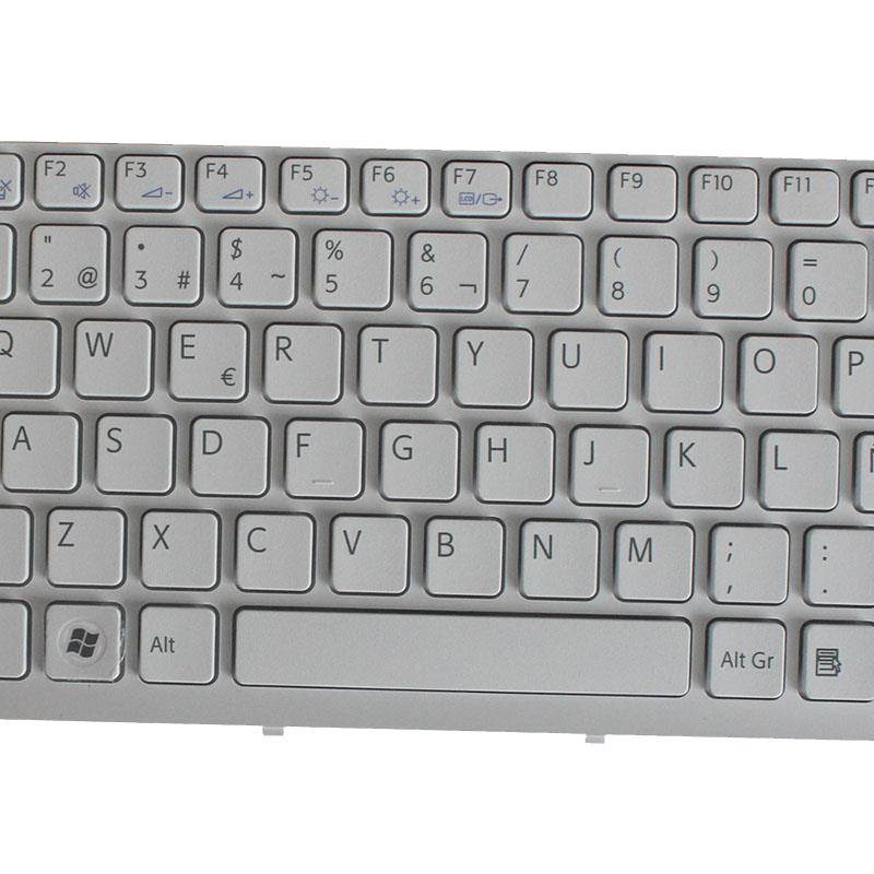 NEW Spanish keyboard  FOR sony vaio SVE151J13M SVE1511X1EB SVE1512E6EW SVE1512F1RW  witte Spanish Laptop Keyboard