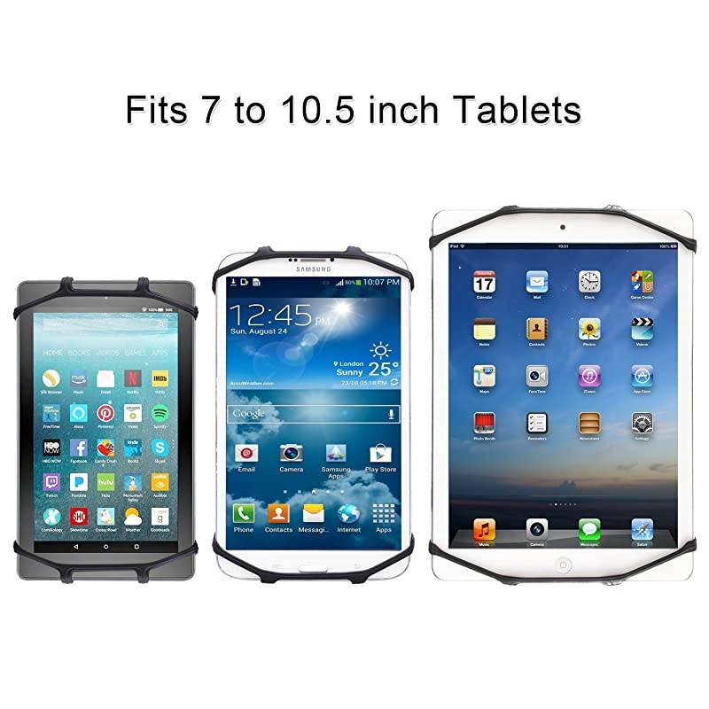 Car Headrest Mount Holder for 7105 Inch iPad and Tablets