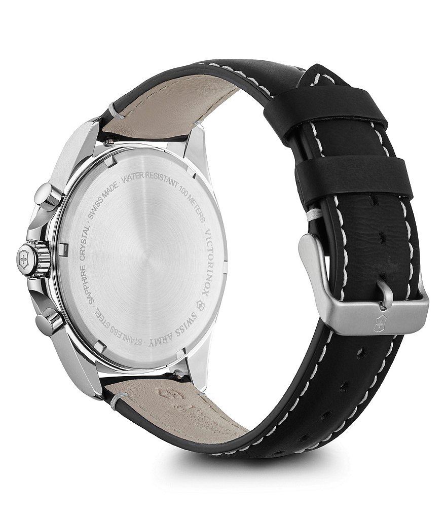 Victorinox Swiss Army Field Force Black Strap Chronograph Watch