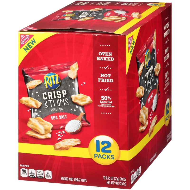 Ritz Crisp & Thins Sea Salt Potato Chips - 9oz