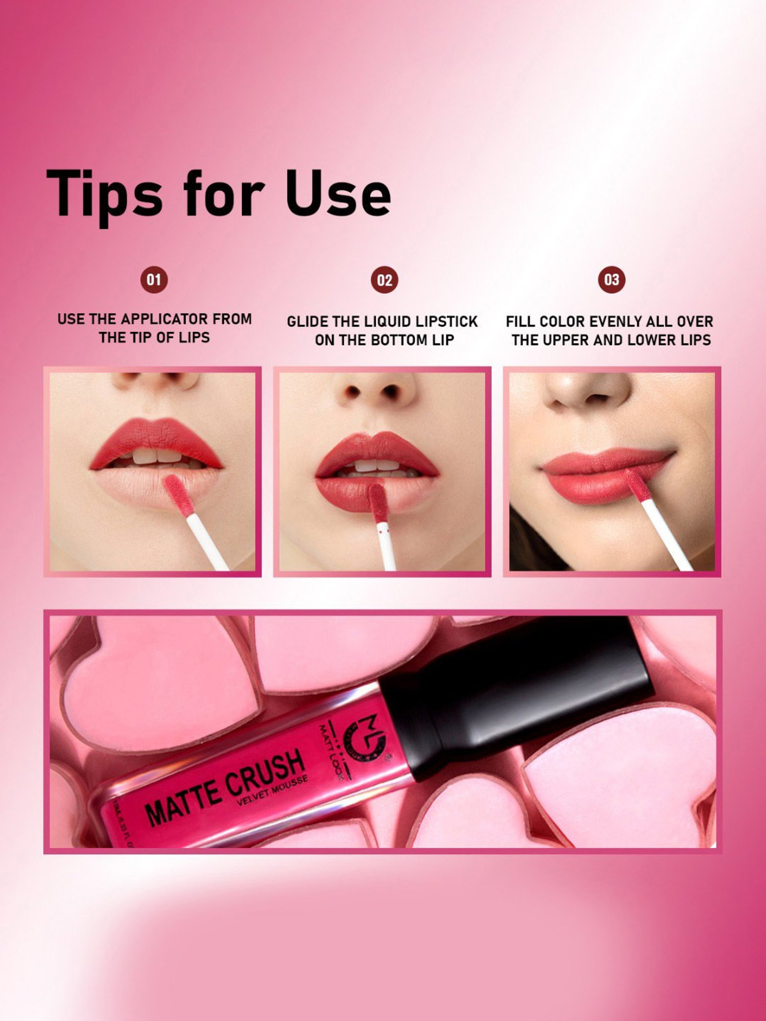 RENEE Stay With Me Matte Lip Color Thirst For Wine - 5 ml