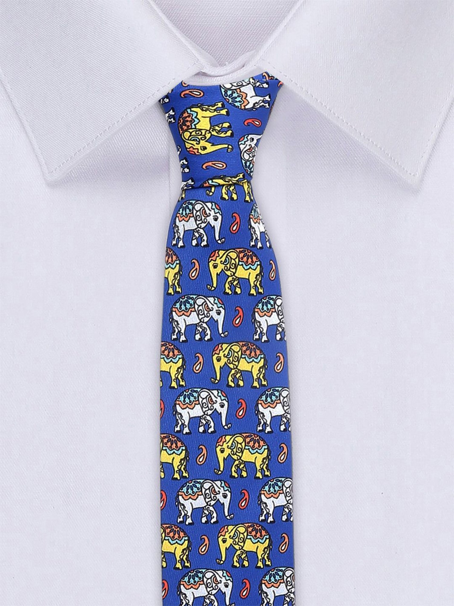 Louis Stitch Blue Printed Necktie Gift Set - Set of 3