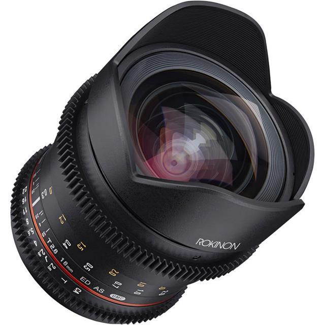 Rokinon 16mm T2.6 Cine DS Full Frame Lens for Canon EF Mount #FFDS16M-C