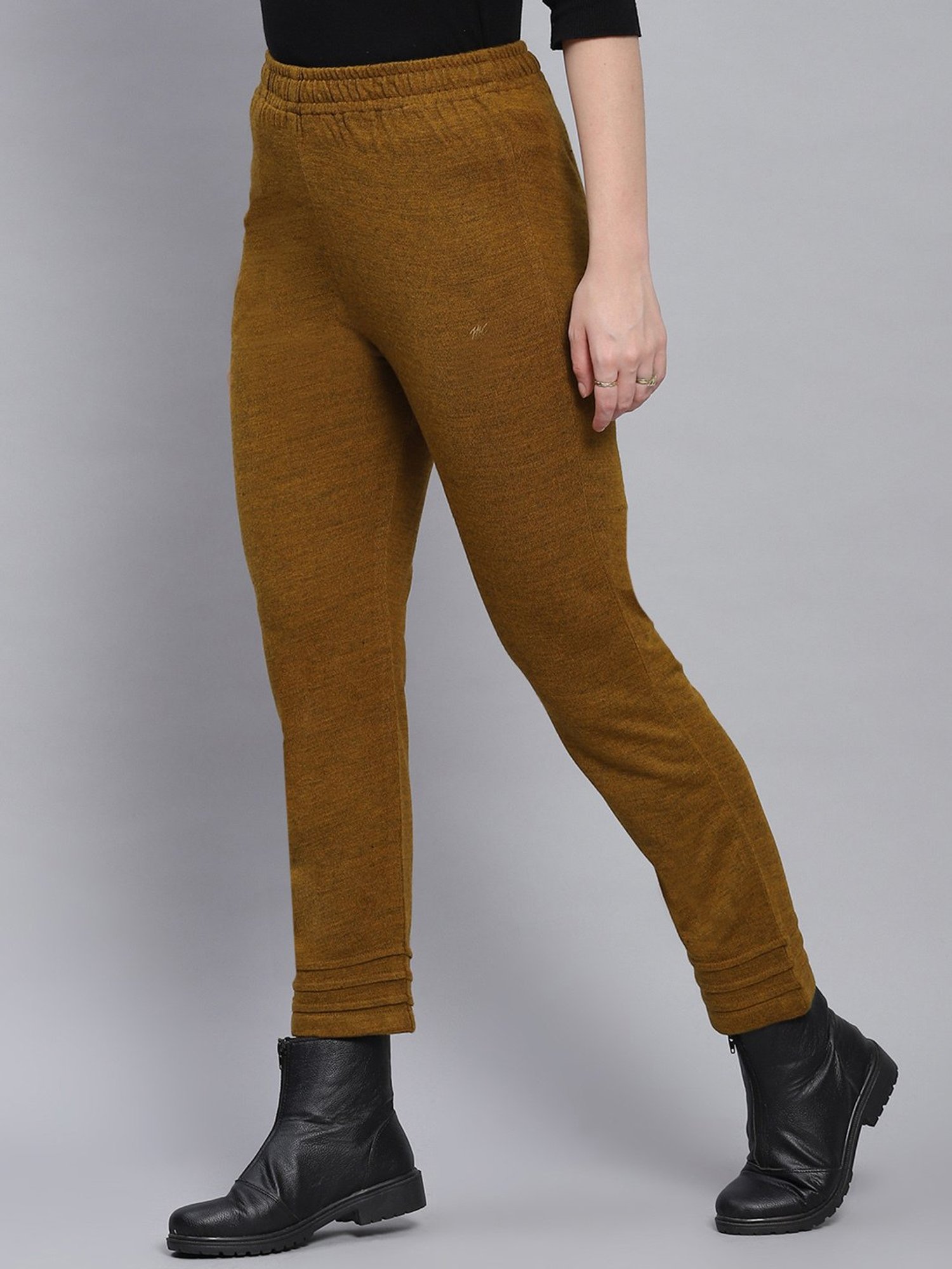 Monte Carlo Yellow Textured Trackpants