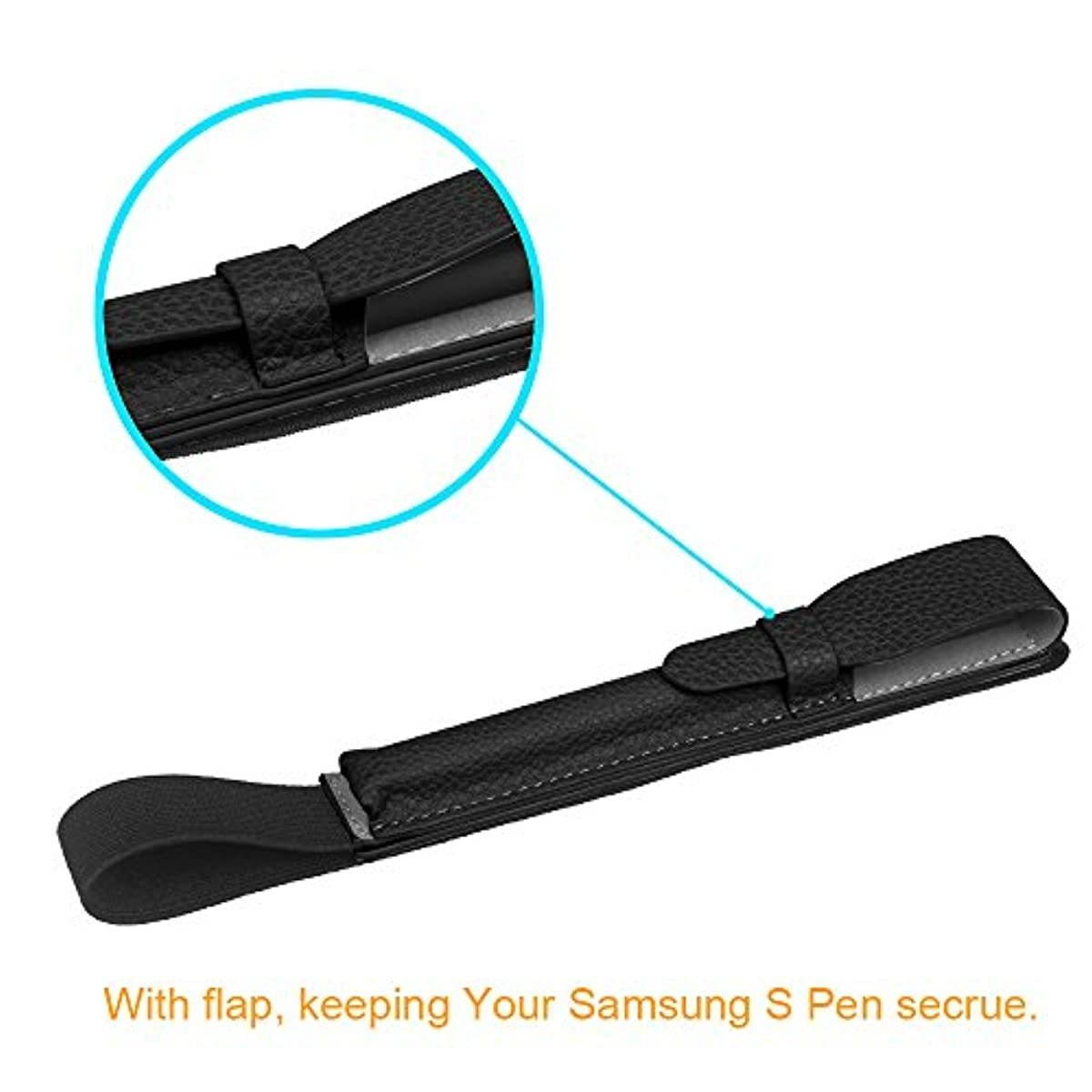 Fintie S Pen Holder for Samsung S Pen (PT860), Premium Vegan Leather Cover Sleeve Pouch Compatible with Galaxy Tab S6 10.5 / Galaxy Tab S4 10.5, Black