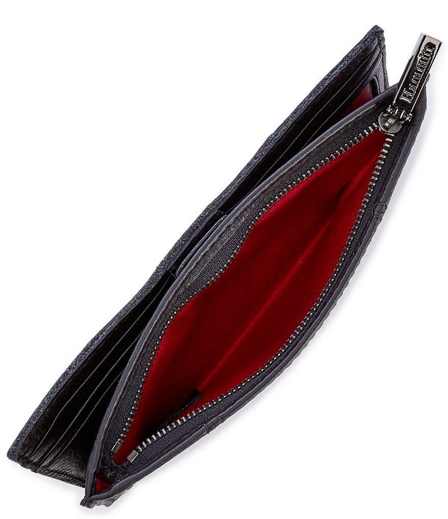 Hammitt 110 North Slim Pebble Leather Studded Rivet Magnetic Wallet