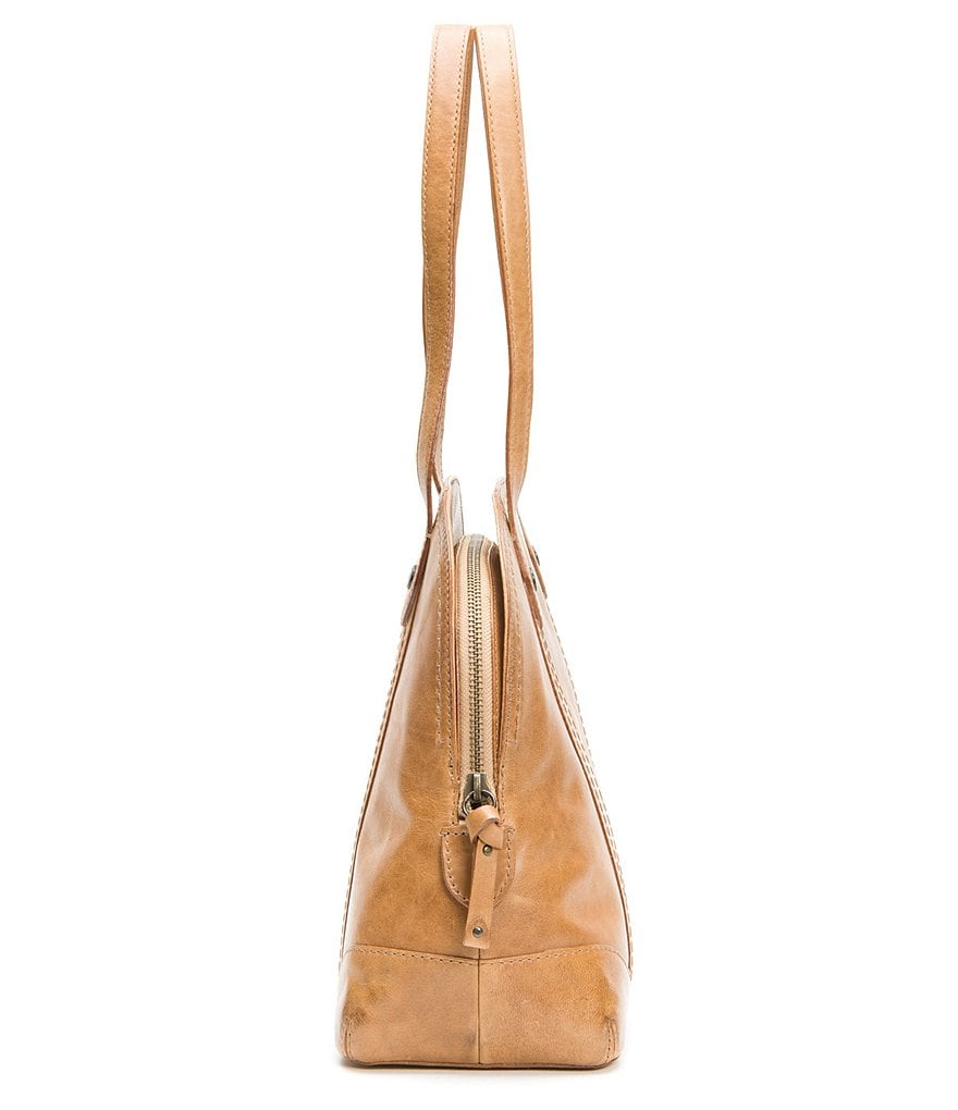 Frye Melissa Zip Domed Leather Satchel Bag