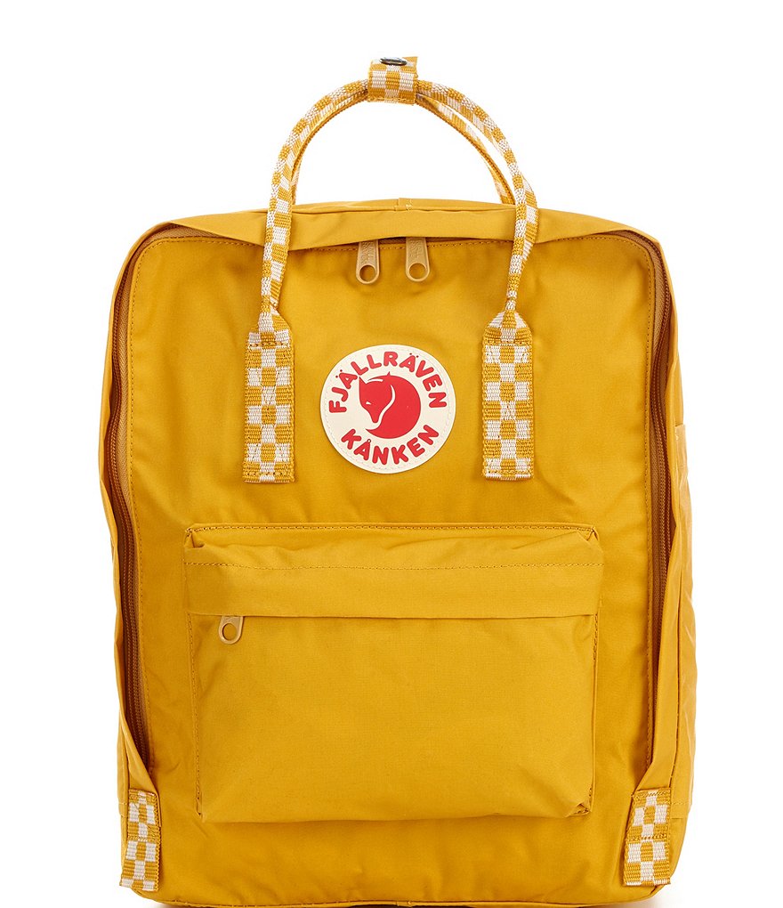 Fjallraven Kanken Colorblock Handles Water-Resistant Backpack