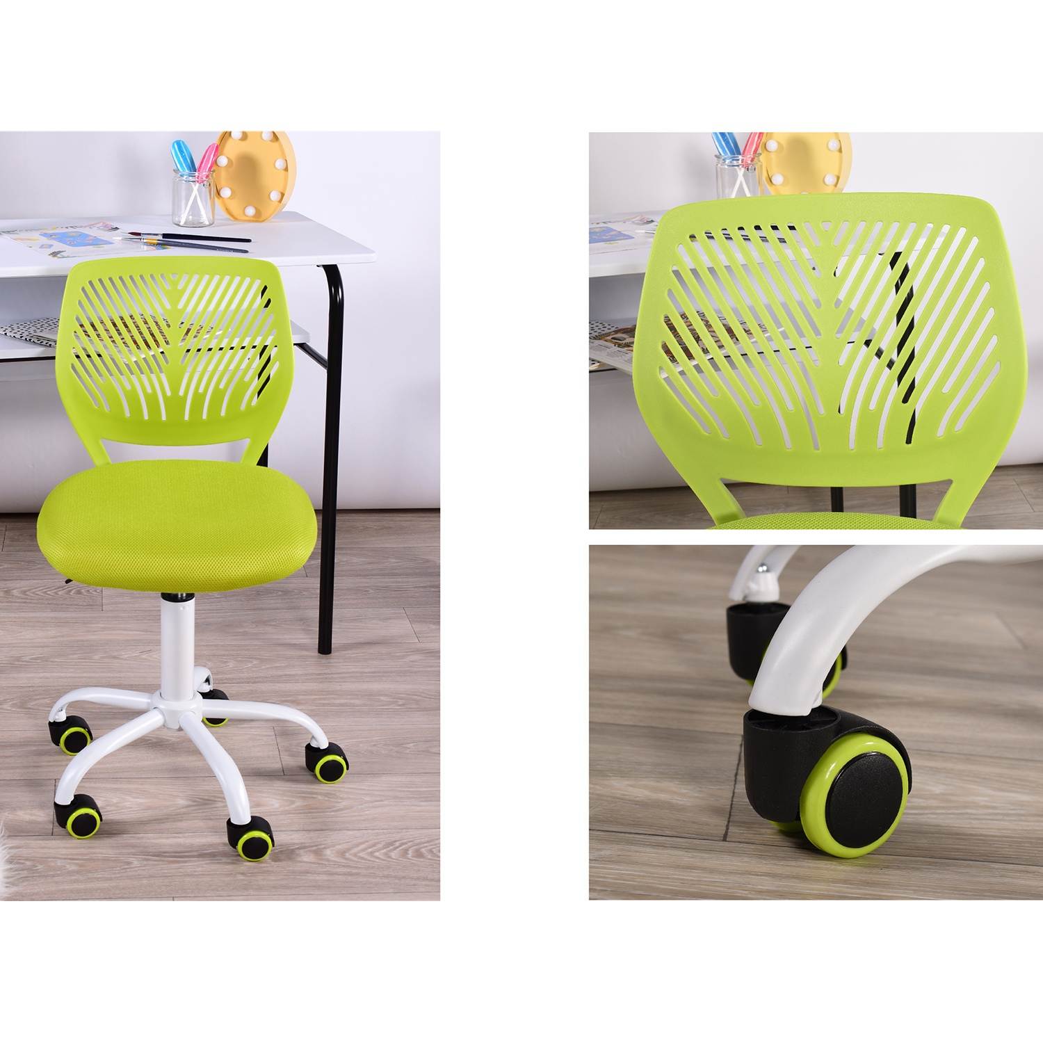 FurnitureR Child Task Chair Height Adjustable Student Teens Desk Computer Office Chair,Multiple Colors