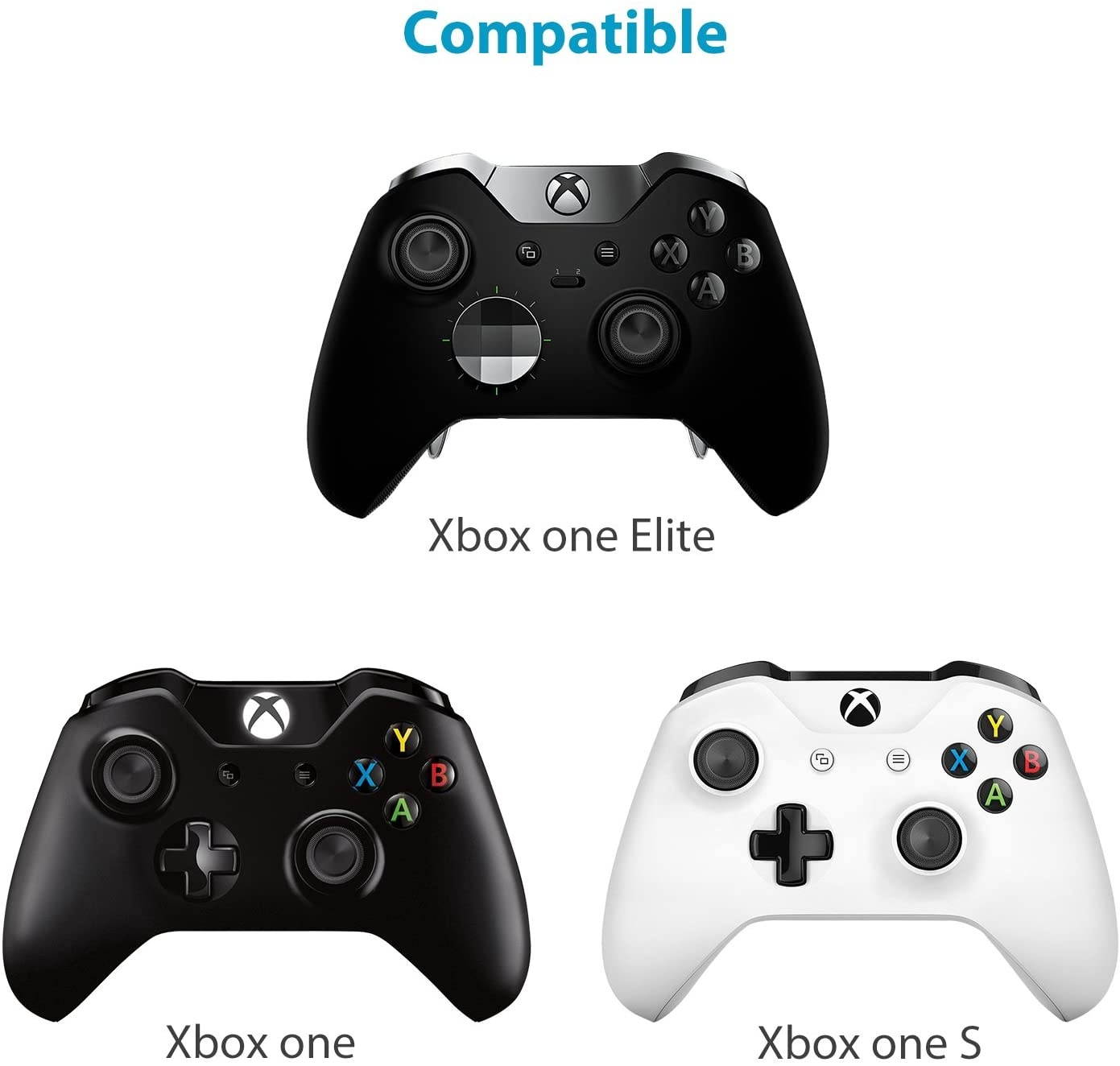 MoKo Xbox One Mini Green Backlight Keyboard, 2.4G Receiver Wireless Chatpad Message Game Keyboard Keypad, with Headset and Audio Jack, for Xbox One/Xbox One S/Xbox One Elite Controller, White