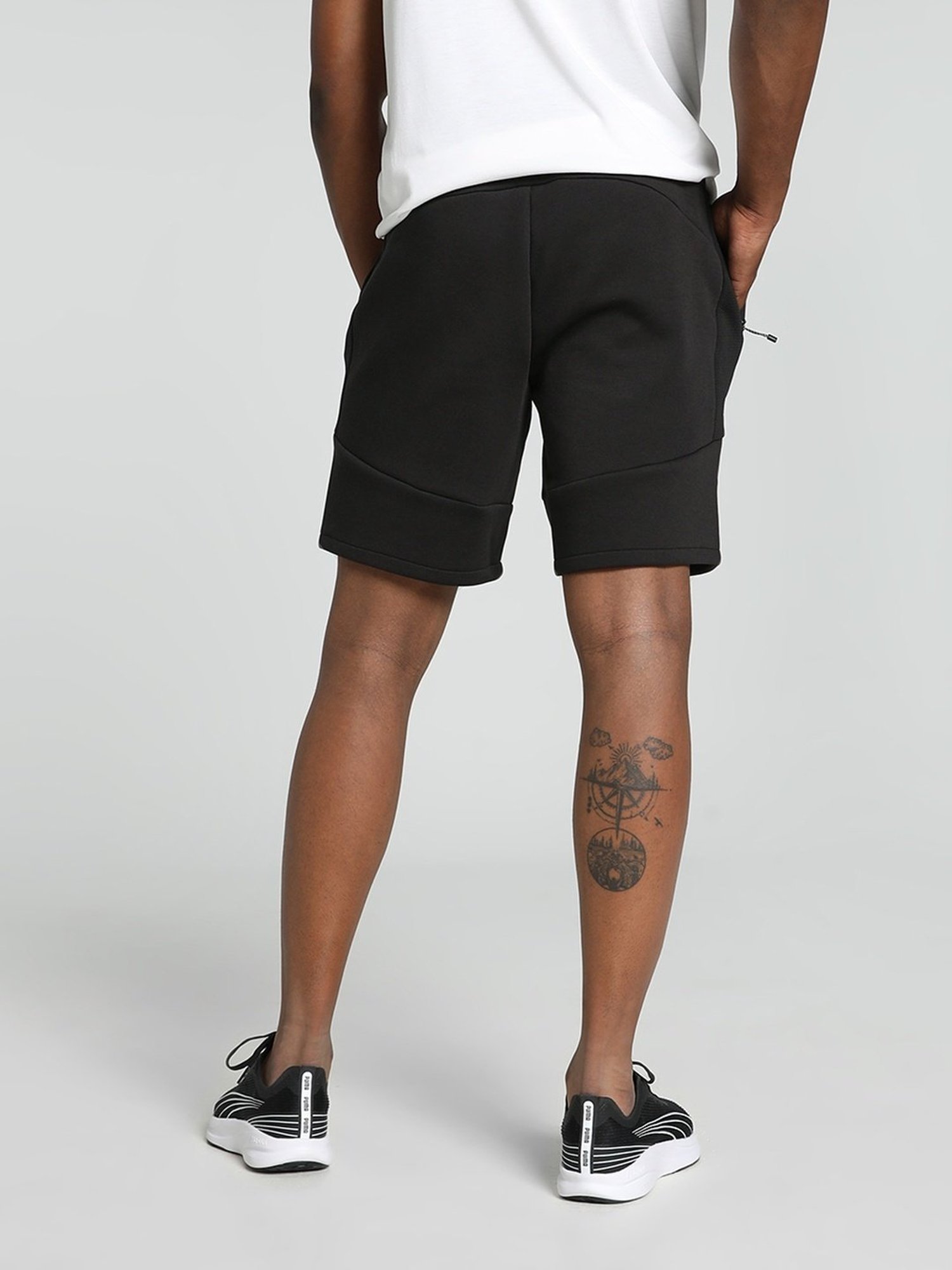 Puma Black Slim Fit Sports Shorts