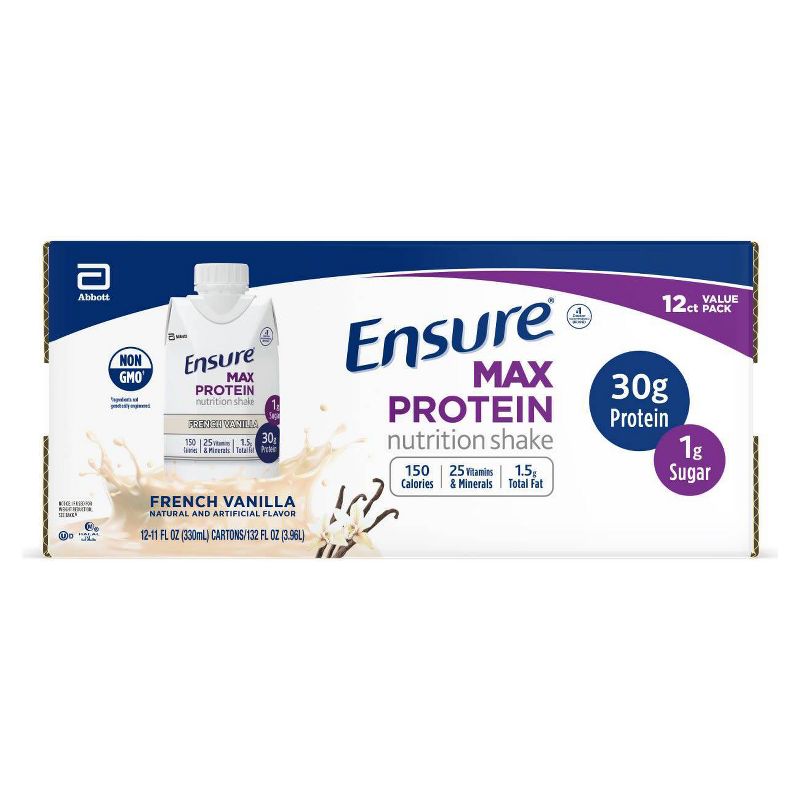Ensure Max Protein Shake - Vanilla - 12pk/132 fl oz