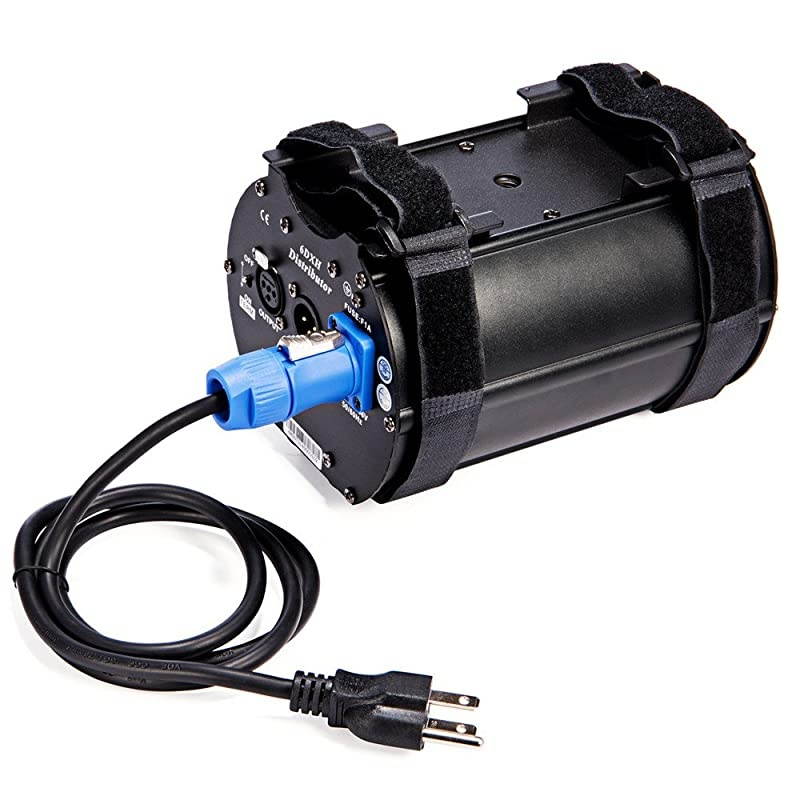 6-Way Isolated DMX Splitter Amplifier Distributor with 3-Pin Outputs