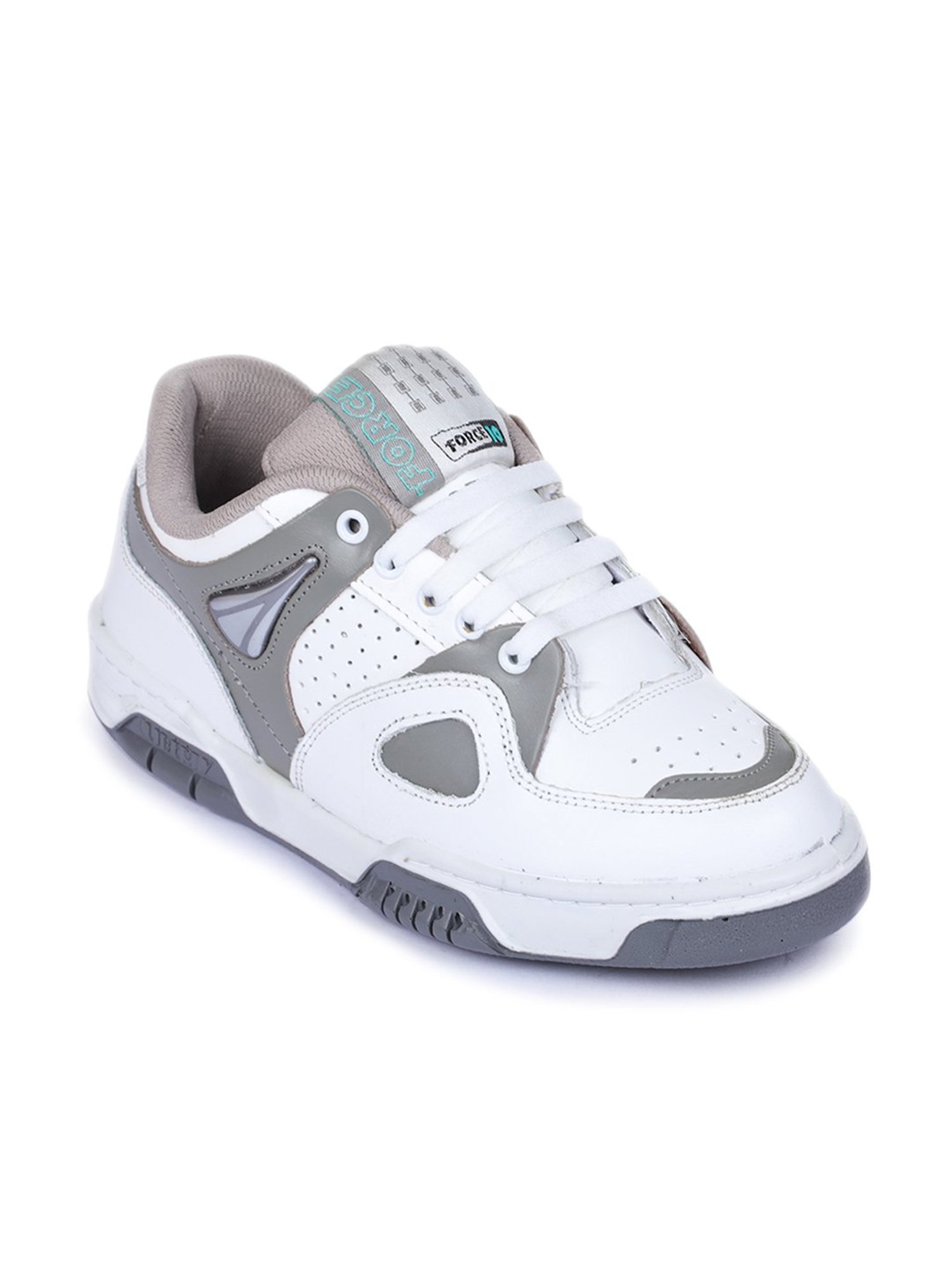 Force 10 by Liberty Men's Grey & White Casual Sneakers