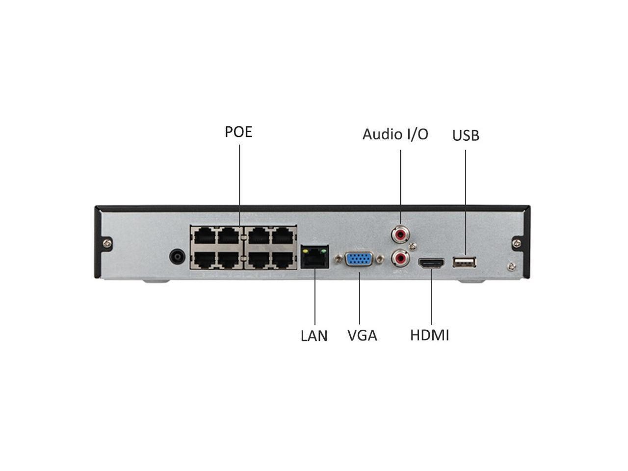 4MP 8+4 NVR Security CCTV Camera Kit NVR NVR2108HS-8P-S2 Camera IPC-HFW4433M-I2 With Bracket DS-1292ZJ Surveillance System