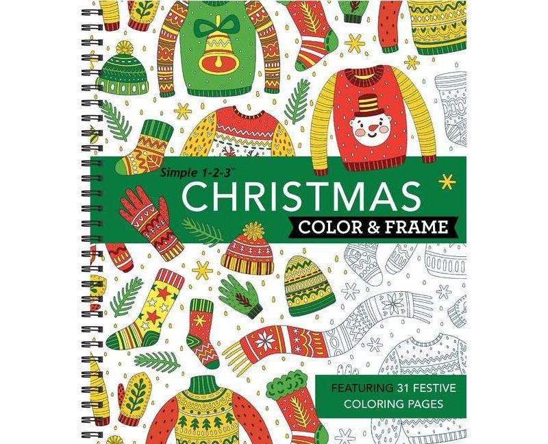 Color and Frame Christmas (Spiral Bound)