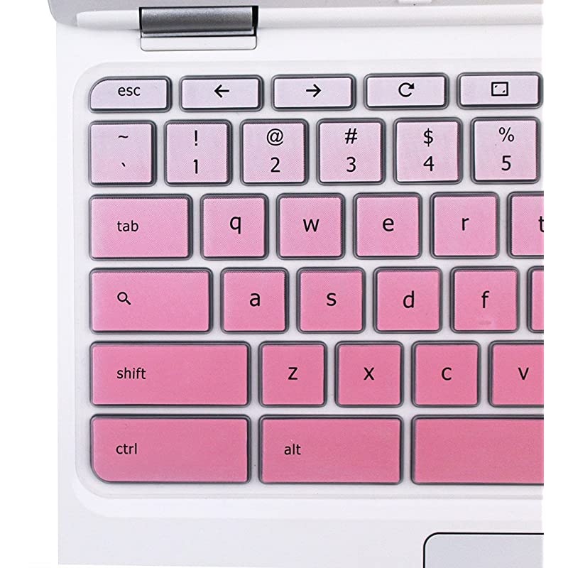 Keyboard Cover Skin for Acer Chromebook R11 CB3-131 CB5-132T, Acer Premium R11 Convertible, Acer Chromebook R13 CB5-312, Acer Chromebook 14 CB3-431,Acer Chromebook 15 CB3-531/532 (Ombre Pink)
