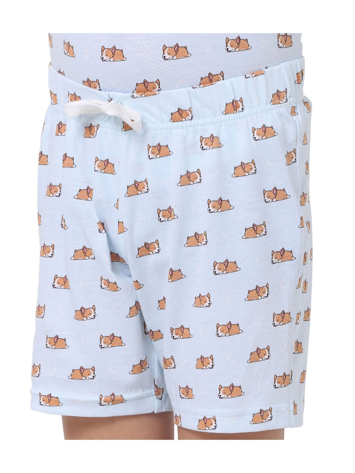 Jack & Jones Junior Light Blue Printed T-Shirt with Shorts