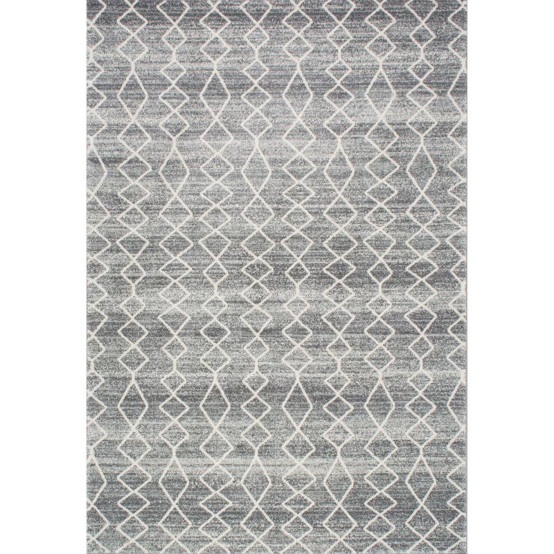 Sterling Gray Solid Loomed Area Rug - (4'x6') - nuLOOM