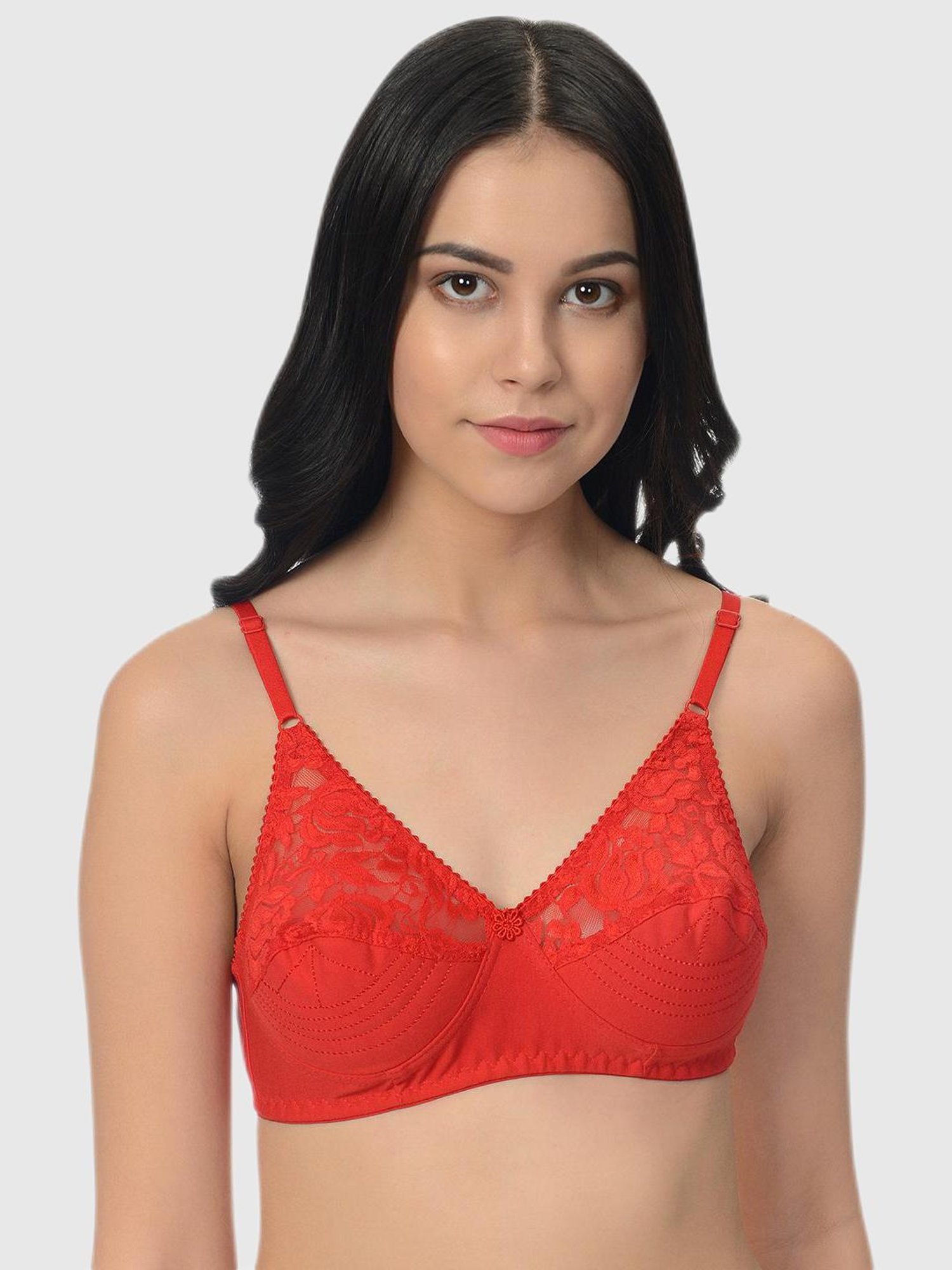 Mod & Shy Multi Lace Print Bra Set