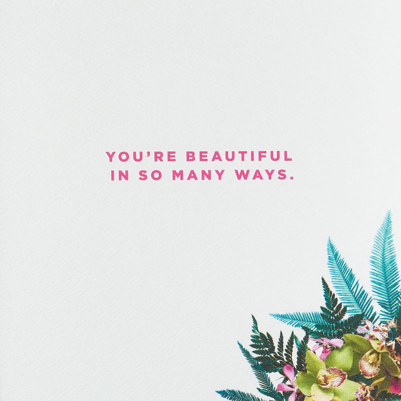 Floral Print Birthday Card