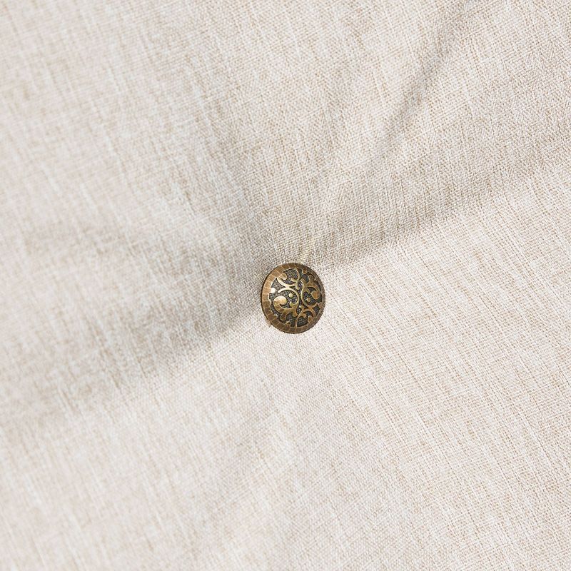 4pc Steel Patio Seating Set with Fire Pit Cream - Lokatse