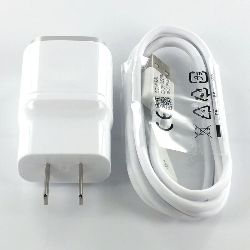 LG Original Quick Wall 1.8 Charger + Micro USB Cable - Bulk Packaging - White