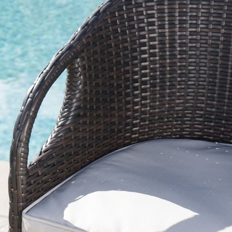 Ariesa 3pc Outdoor Bar Set - White & Gray - CosmoLiving