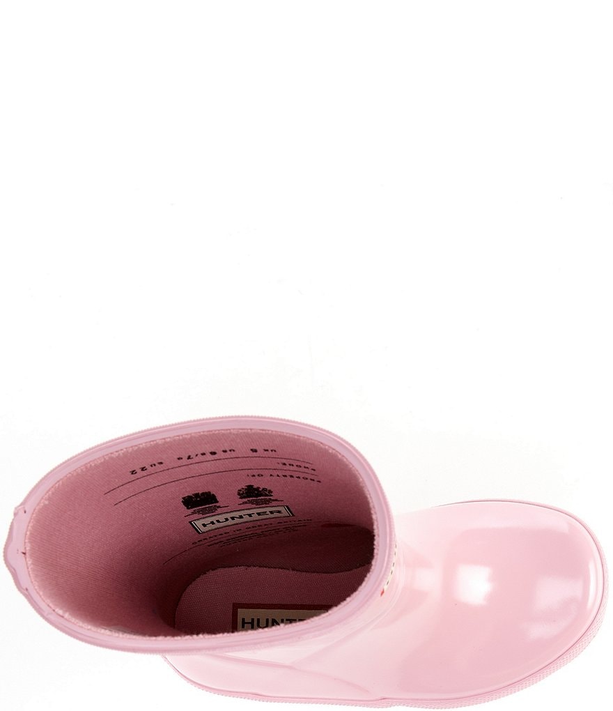 Hunter First Gloss Kids' Waterproof Rain Boots (Infant)