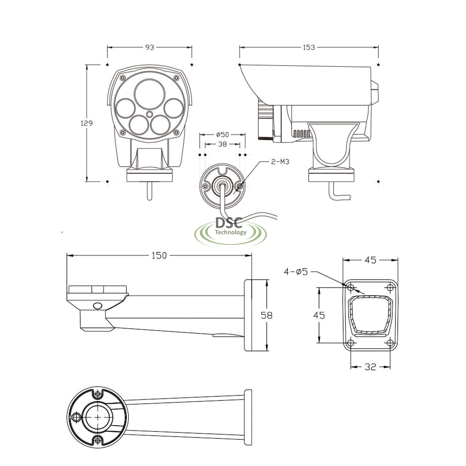 Rotary 1080P ONVIF Outdoor Bullet PTZ IP Camera With POE,Card Slot 2.0MP 10X Zoom,IR 80m Night-Vision CCTV IP Camera,SD Card Slot