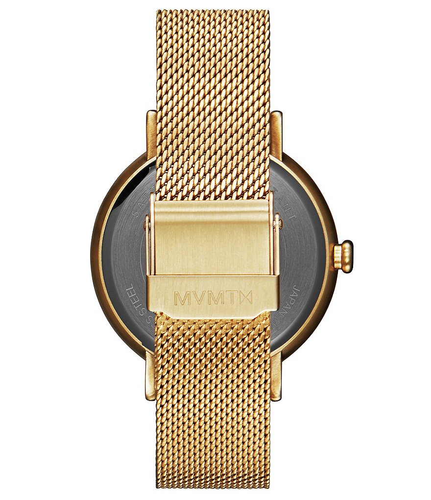 MVMT Dot Flash Gold Stainless Steel Mesh Bracelet Watch