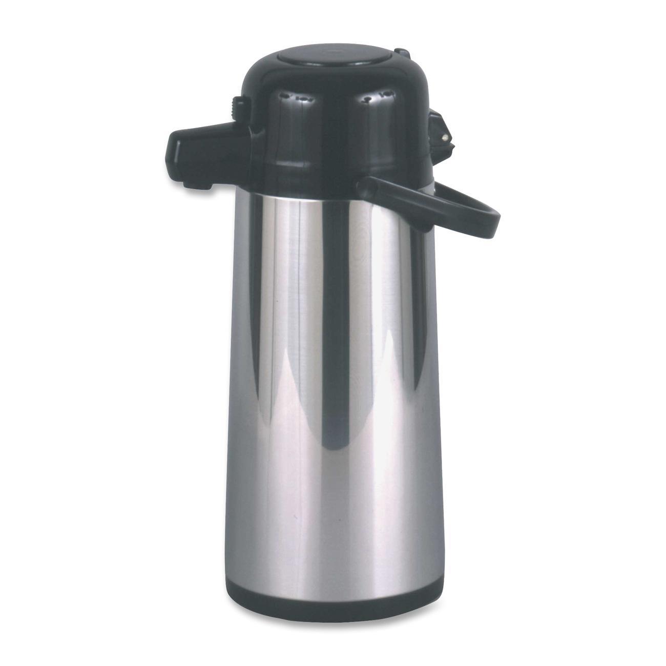 Hormel PAE22B Commercial Grade 2.2L Airpot, w/Push-Button Pump, Stainless Steel