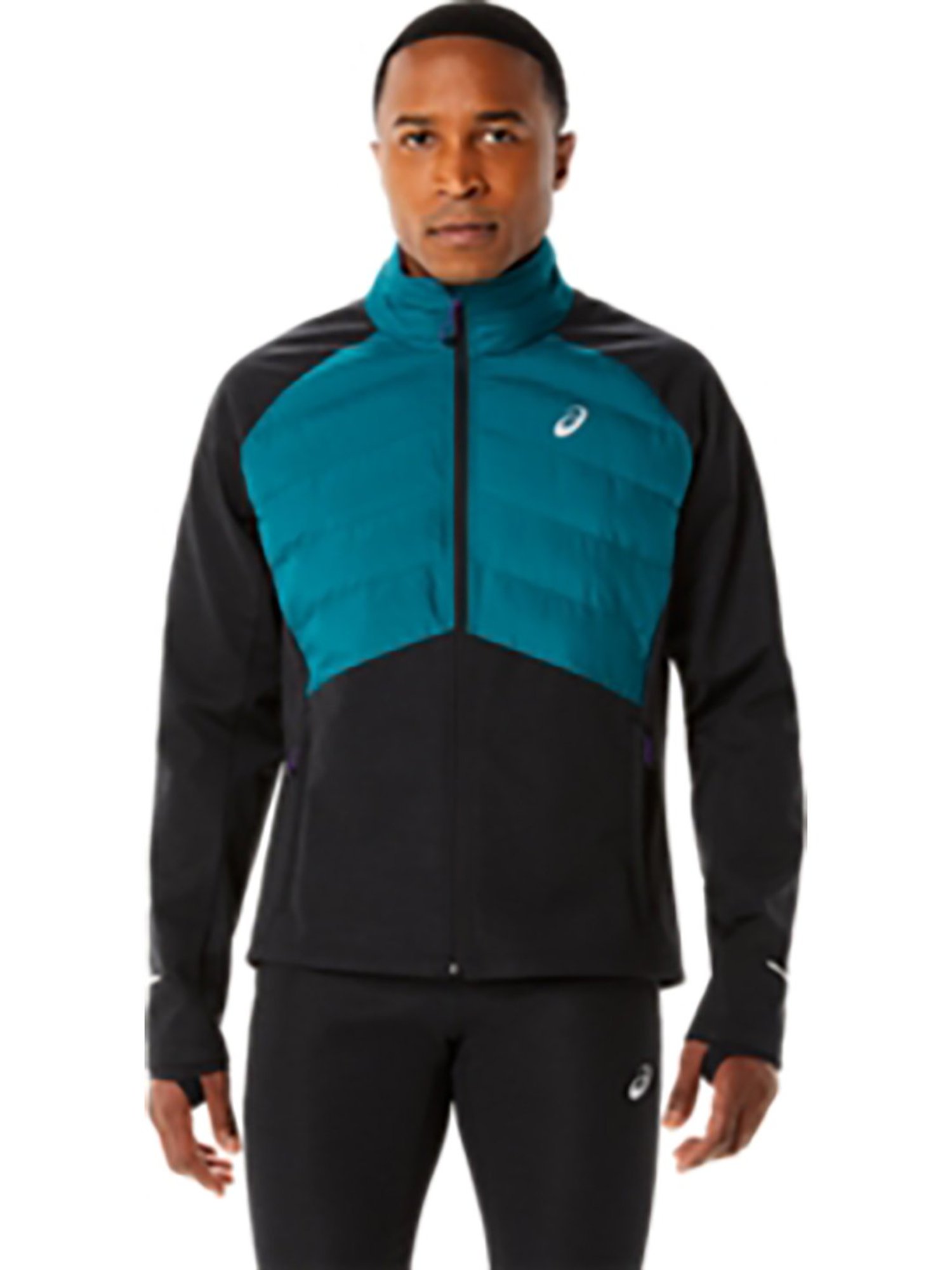 Asics Teal & Black Full Sleeves Jacket
