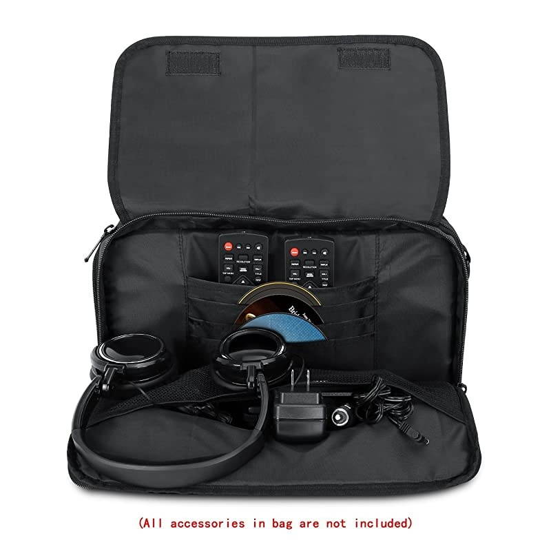 Universal Business Messenger Bag Shoulder Bag for 101 inch Dual Portable DVD Player Laptop and TabletBlack 101 inch