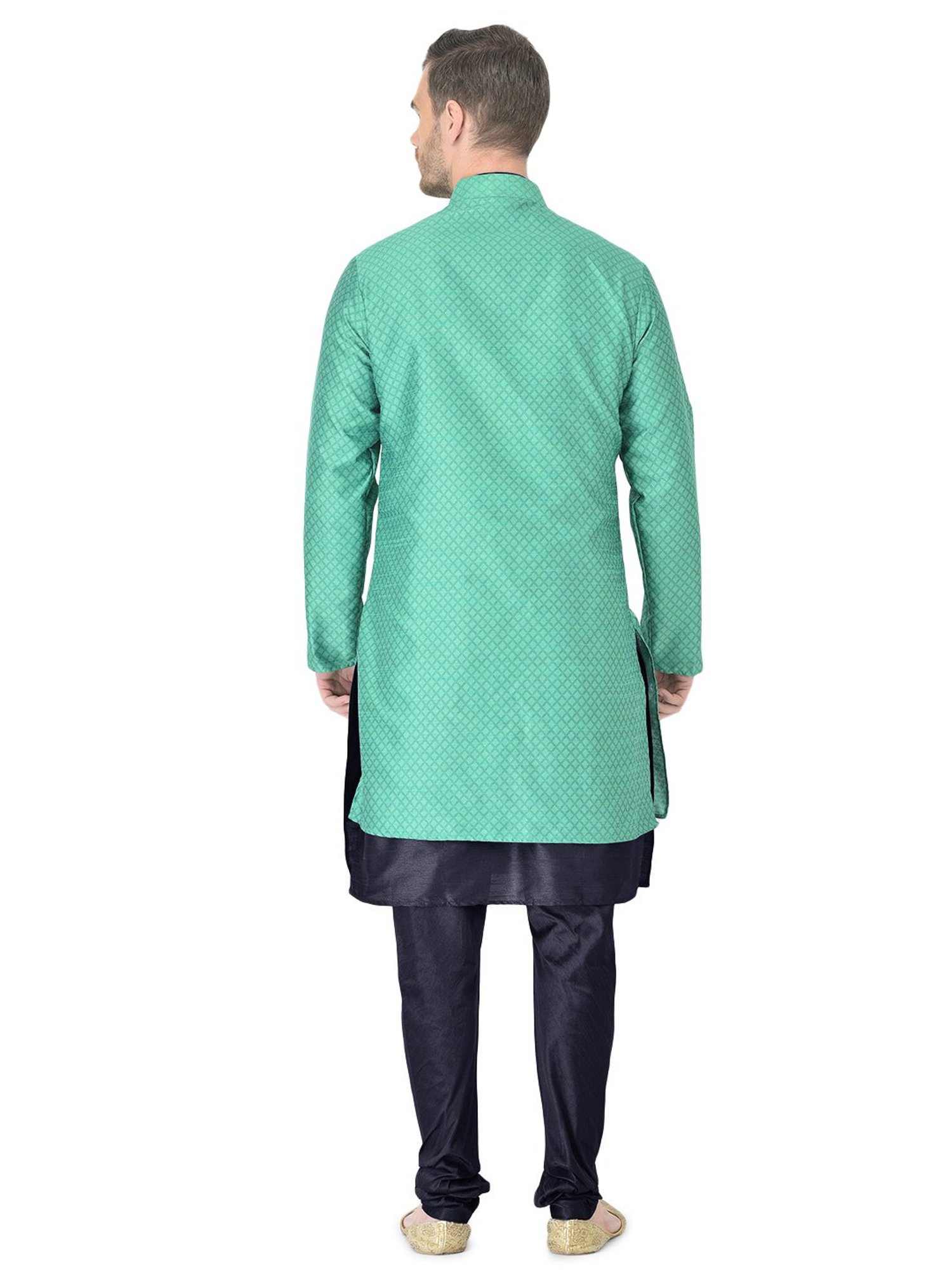SG RAJASAHAB Multi Regular Fit Self Pattern Kurta Set
