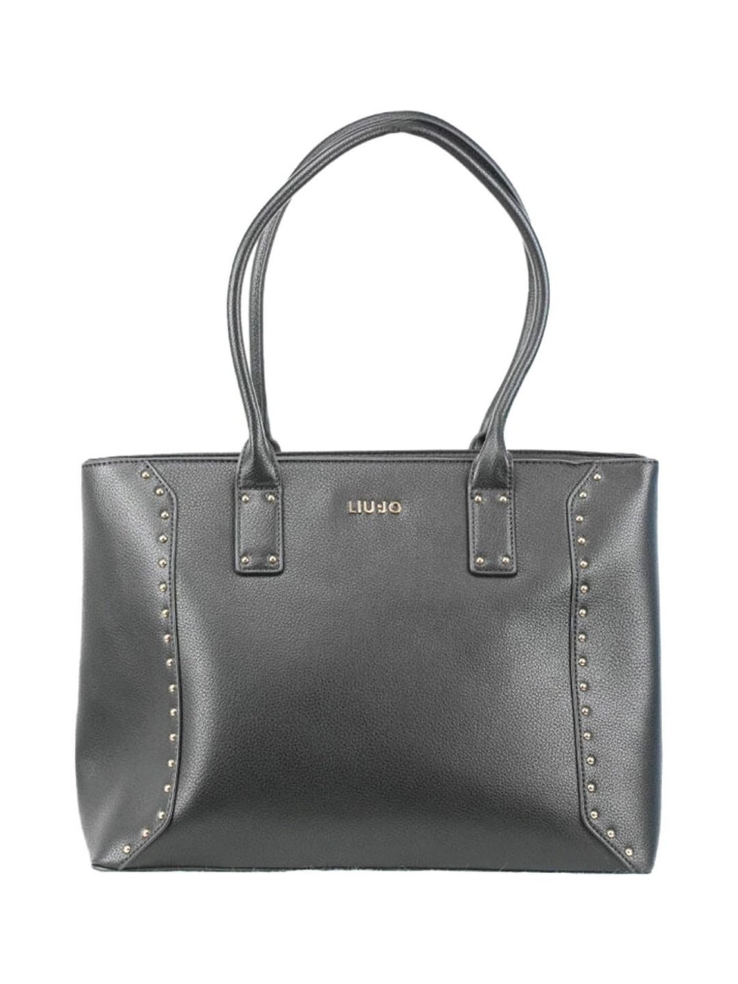 LIU JO Black Studs Large Tote