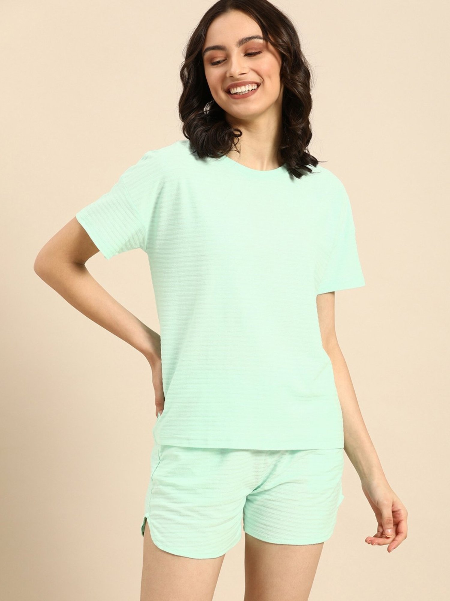 Clt.s Green T-Shirt With Shorts