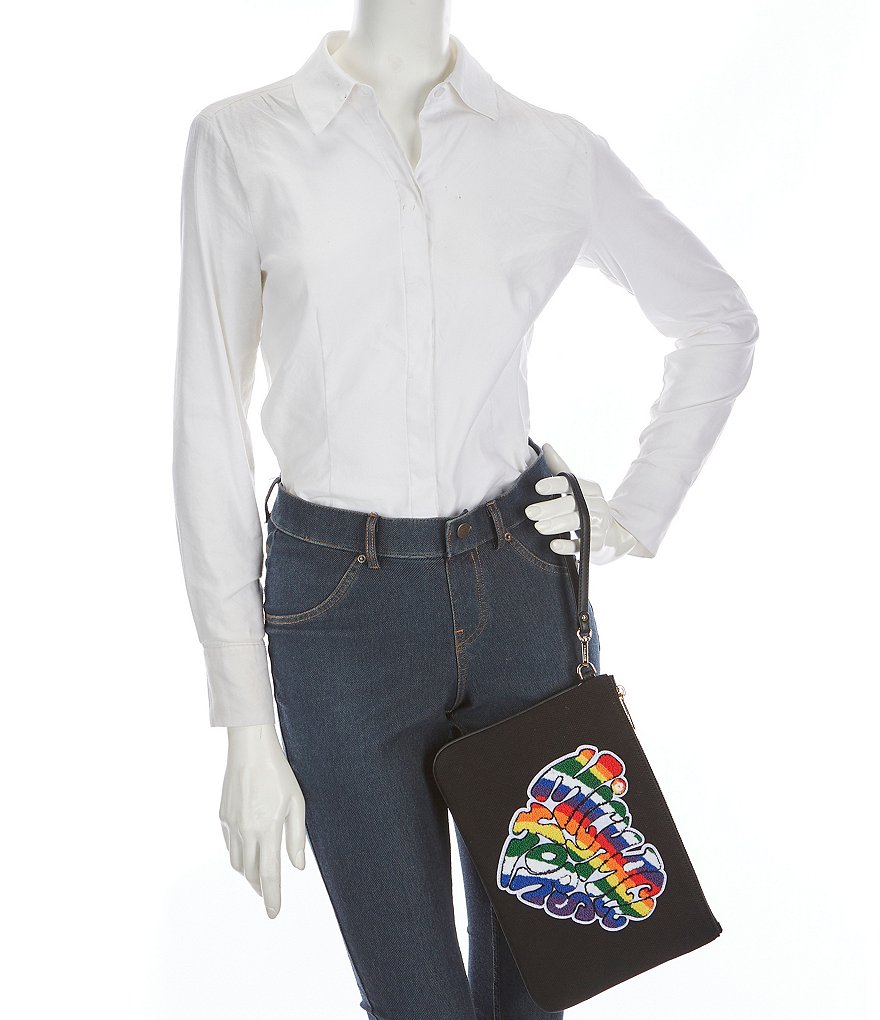 Michael Kors Jet Set Large Rainbow Zip Pouch