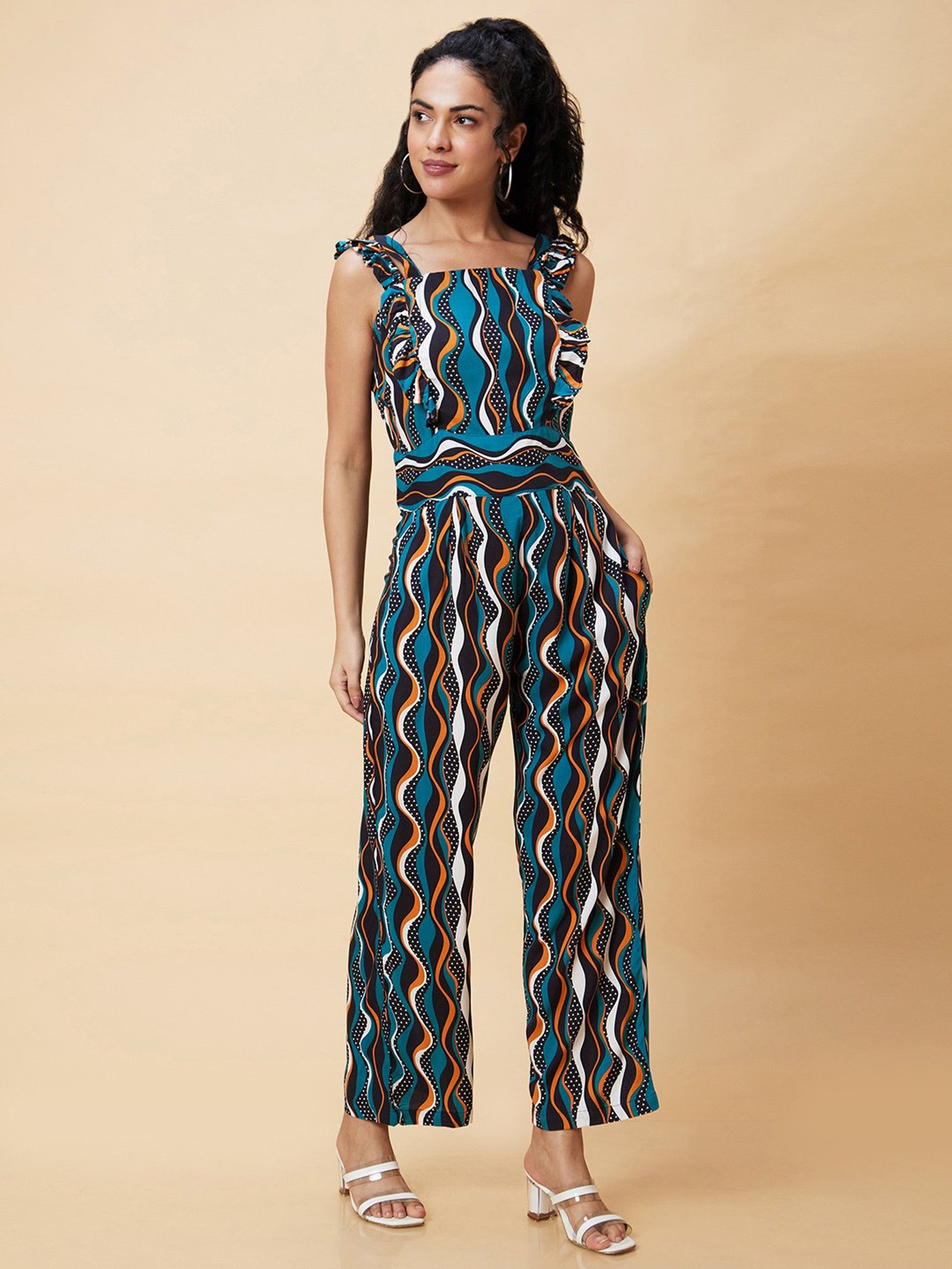 Globus Multicolor Printed Jumpsuit