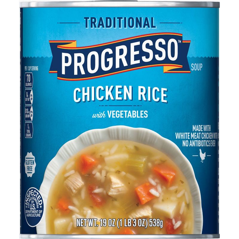 Progresso Traditional Chicken Rice Vegetables Soup 19oz