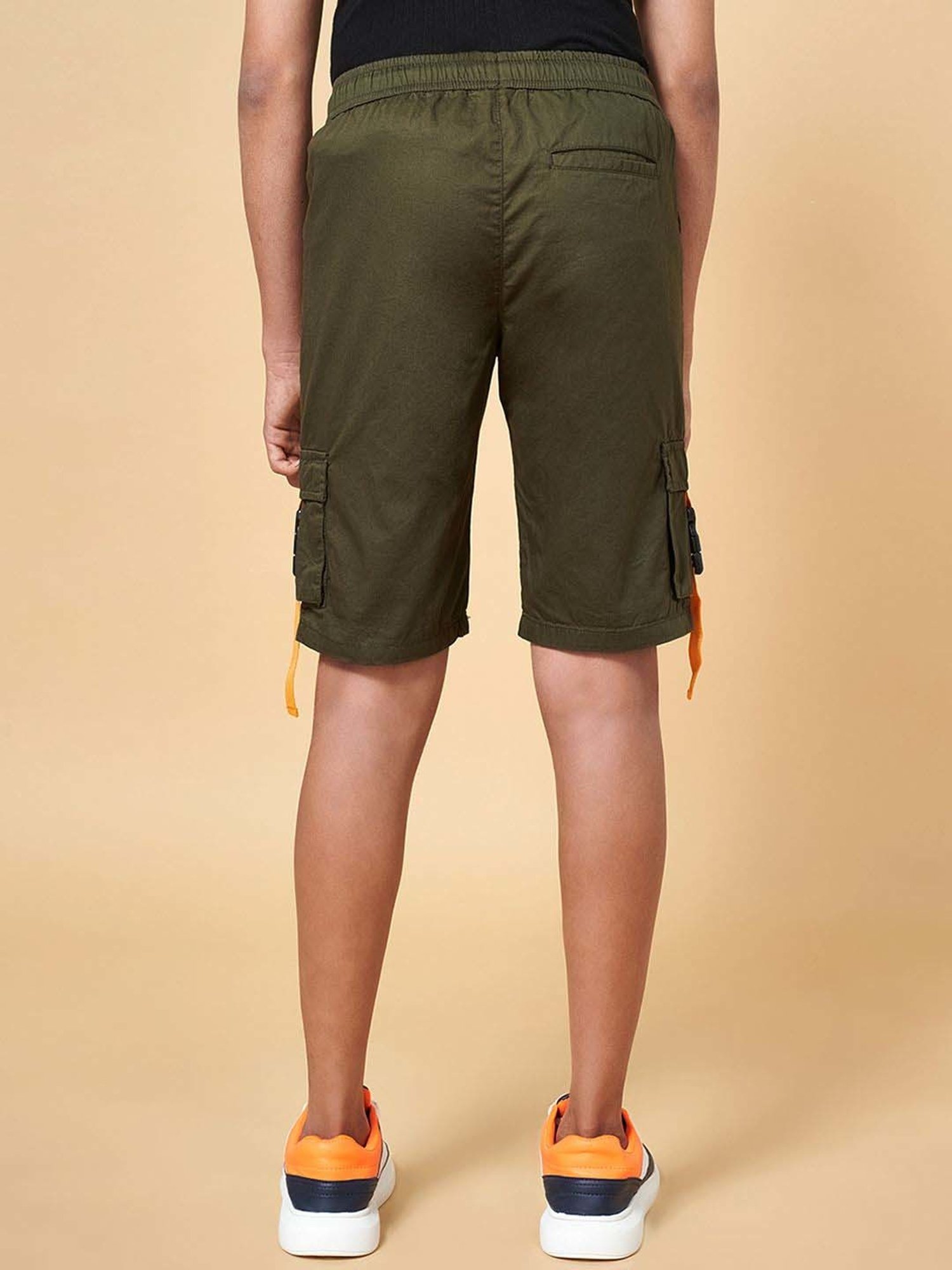 Coolsters by Pantaloons Kids Olive Cotton Regular Fit Shorts