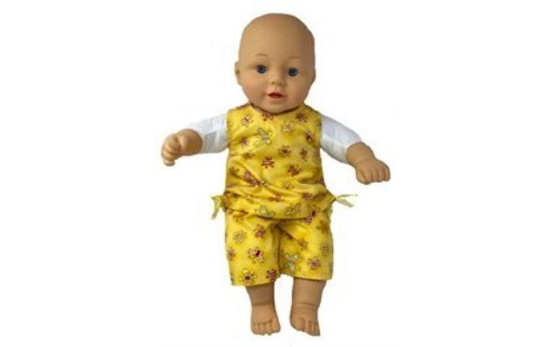 JC Toys Lil' Cutesies Twins 8.5" All Vinyl Baby Doll with Stroller