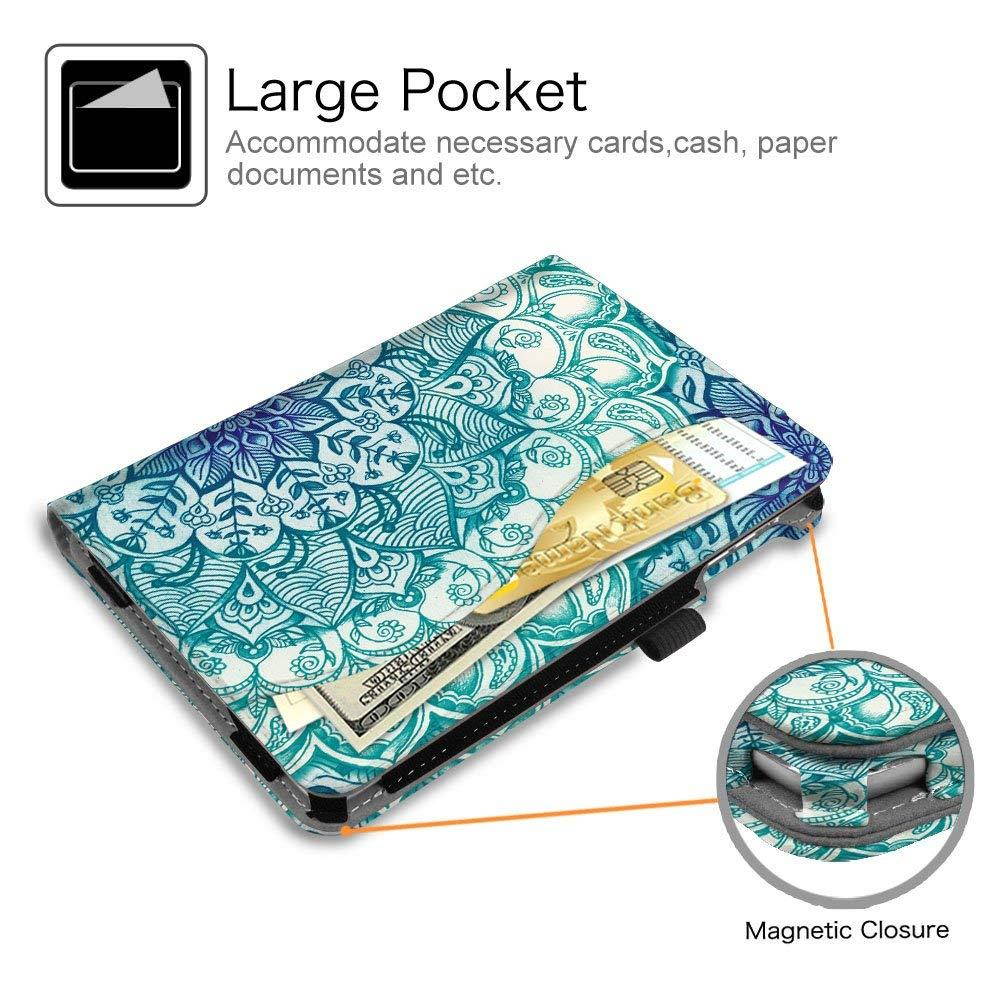 Fintie iPad Mini/Mini 2 / Mini 3 Case [Corner Protection] - [Multi-Angle Viewing] Folio Smart Stand Protective Cover with Pocket, Auto Sleep/Wake for Apple iPad Mini 1/2 / 3, Emerald Illusions