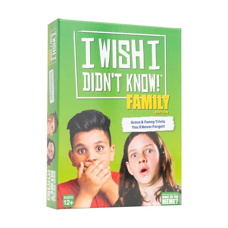 I Wish I Didn't Know! Family Edition Trivia Game by What Do You Meme? Family
