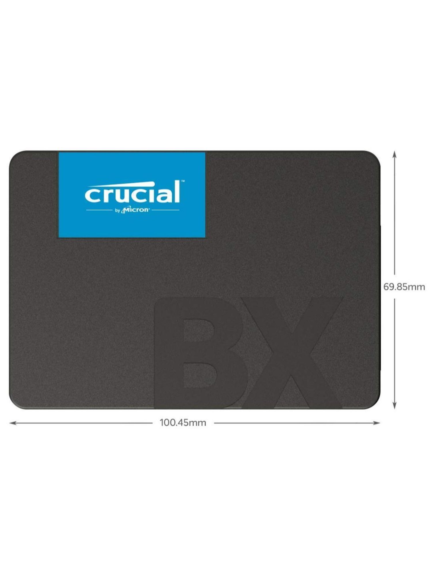 Crucial X6 Portable USB 3.2 1TB External SSD (CT1000X6SSD9, Black)