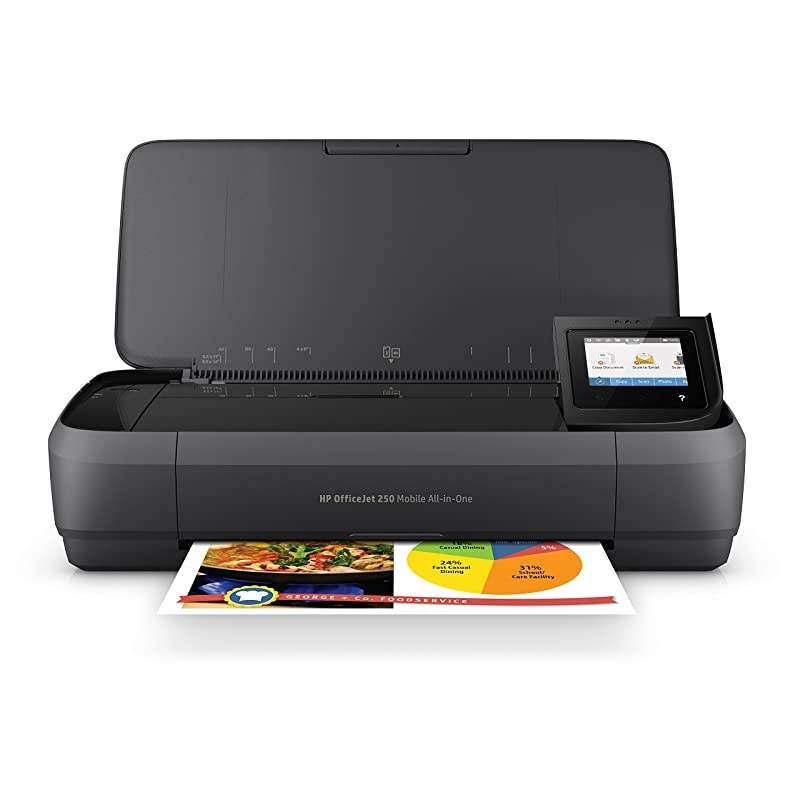 OfficeJet 250 AllinOne Portable Printer with Wireless Mobile Printing Works with Alexa CZ992A Black Normal